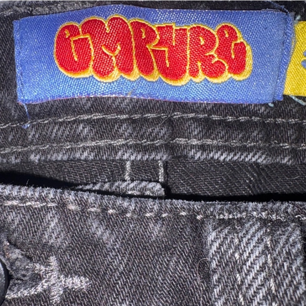 Empyre Relaxed Baggy Jeans Black Wash Wide Leg Skater Y2K Size 32‎